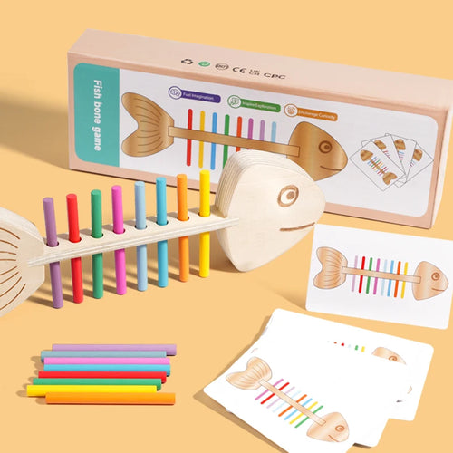 Juego Montessori de Colores en Madera – Equilibrio y Coordinación (3–6 años)