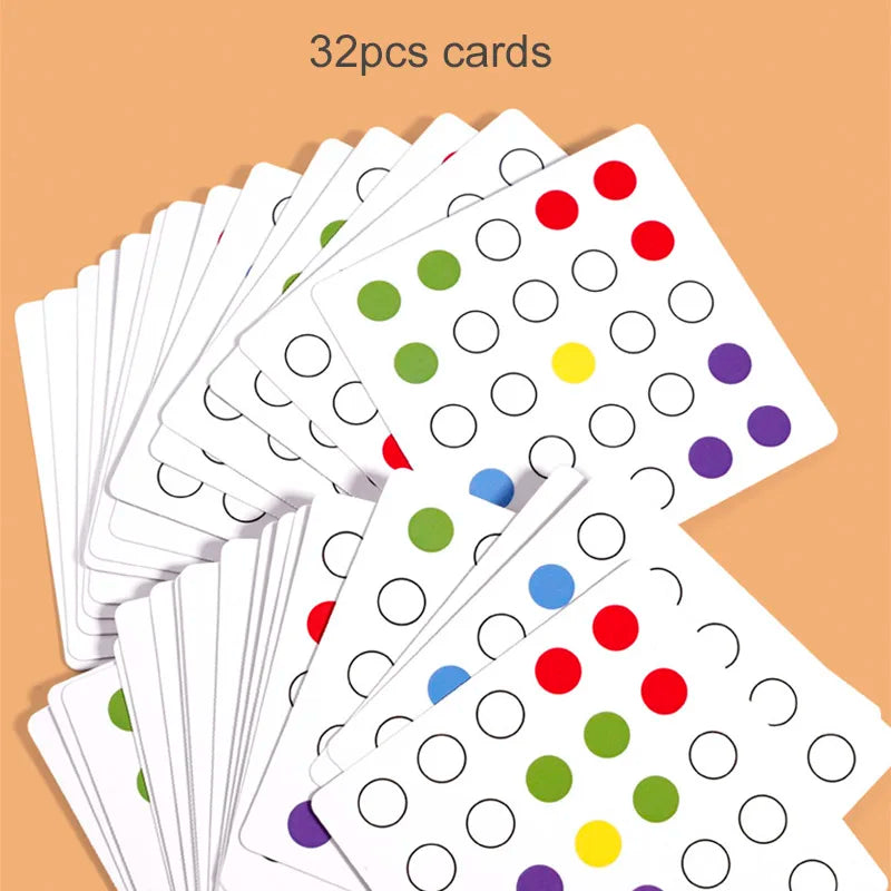 Juego Montessori de Clasificación de Colores en Madera – Motricidad Fina (6–8 años)