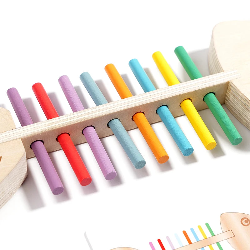 Juego Montessori de Colores en Madera – Equilibrio y Coordinación (3–6 años)